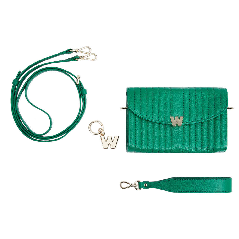 WOLF 1834 Mimi Crossbody Bag with Wristlet – Forest Green - Image 6