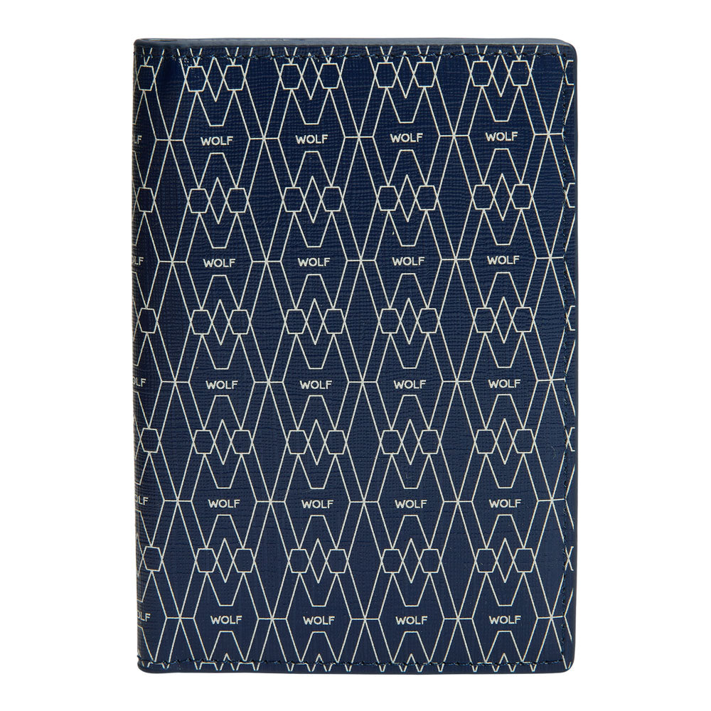 WOLF 1834 Signature Passport Sleeve - Blue - Image 1