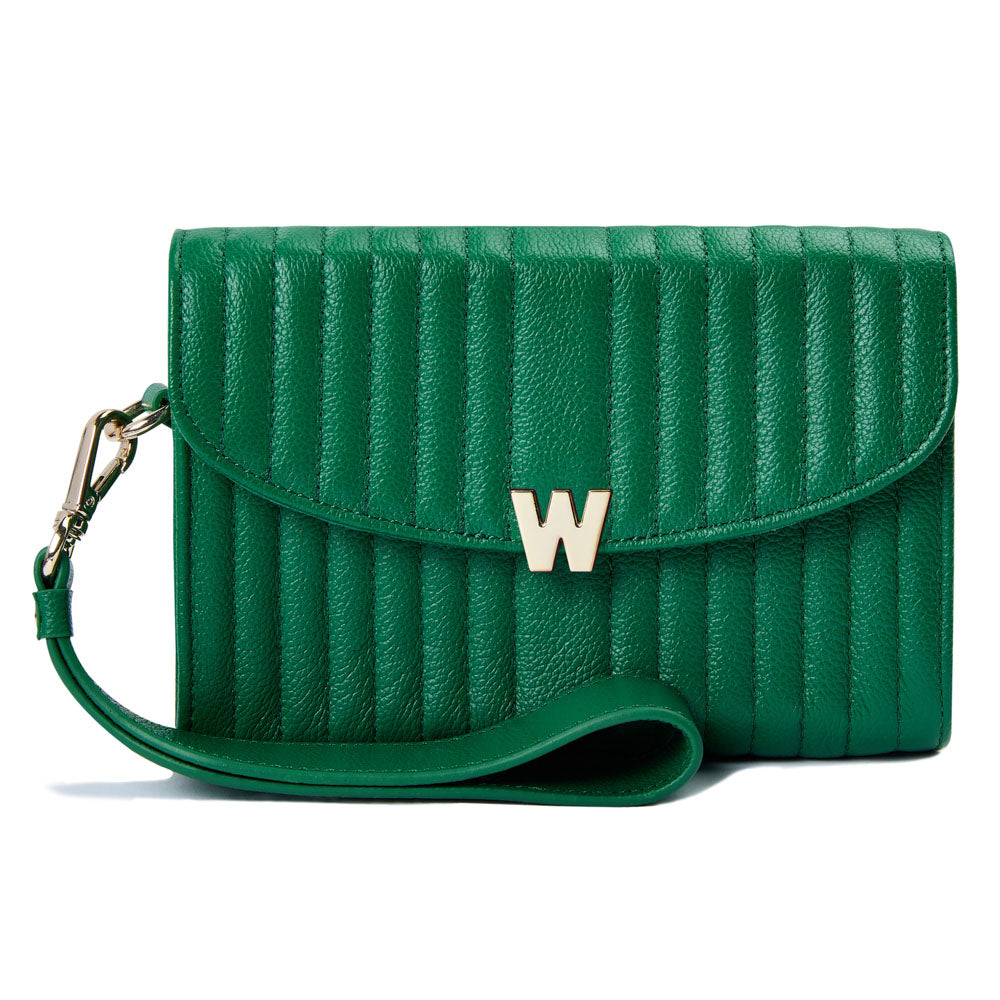 WOLF 1834 Mimi Crossbody Bag with Wristlet – Forest Green - Image 2
