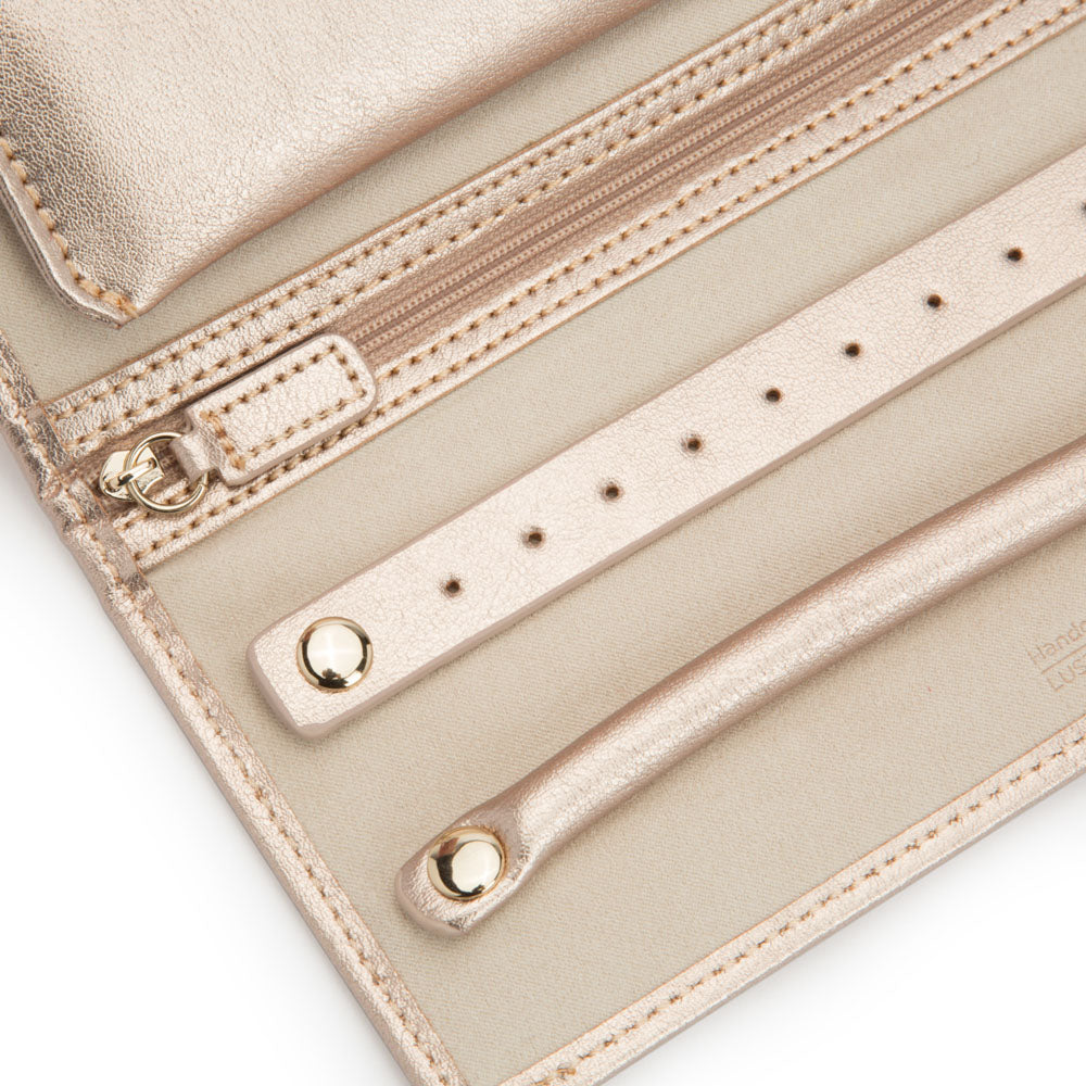 WOLF 1834 Palermo Jewelry Roll – Rose Gold - Image 5