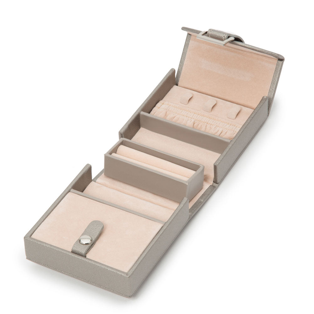 WOLF 1834 Heritage Fold-Out Jewelry Box – Pewter Saffiano - Image 3