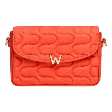 WOLF 1834 Mimi Swirl Cross Body Bag with Scarf – Radiant Red - Image 1