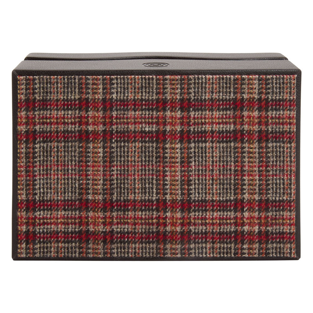 WOLF 1834 WM Brown Accessory Box – Brown Leather with Negroni Tweed Lining - Image 6
