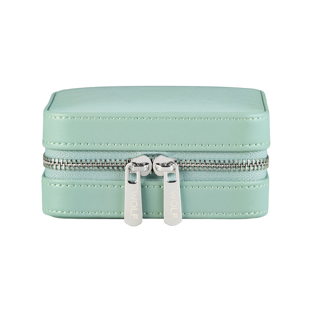 WOLF 1834 X Liberty Small Travel Zip Case – Sage Green - Image 1