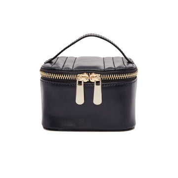 WOLF 1834 Maria Zip Jewelry Cube – Navy - Image 1