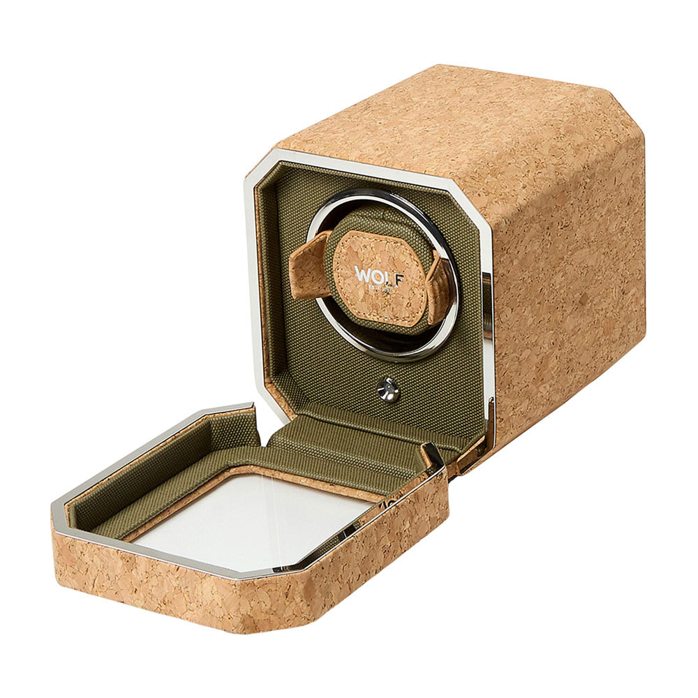 WOLF 1834 Cortica Single Watch Winder – Cork - Image 4