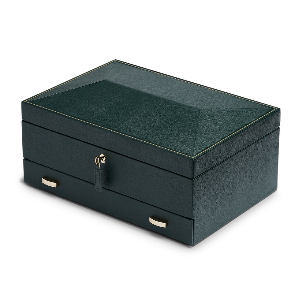 WOLF 1834 British Racing 10-Piece Watch Box with Storage – Green - Image 2