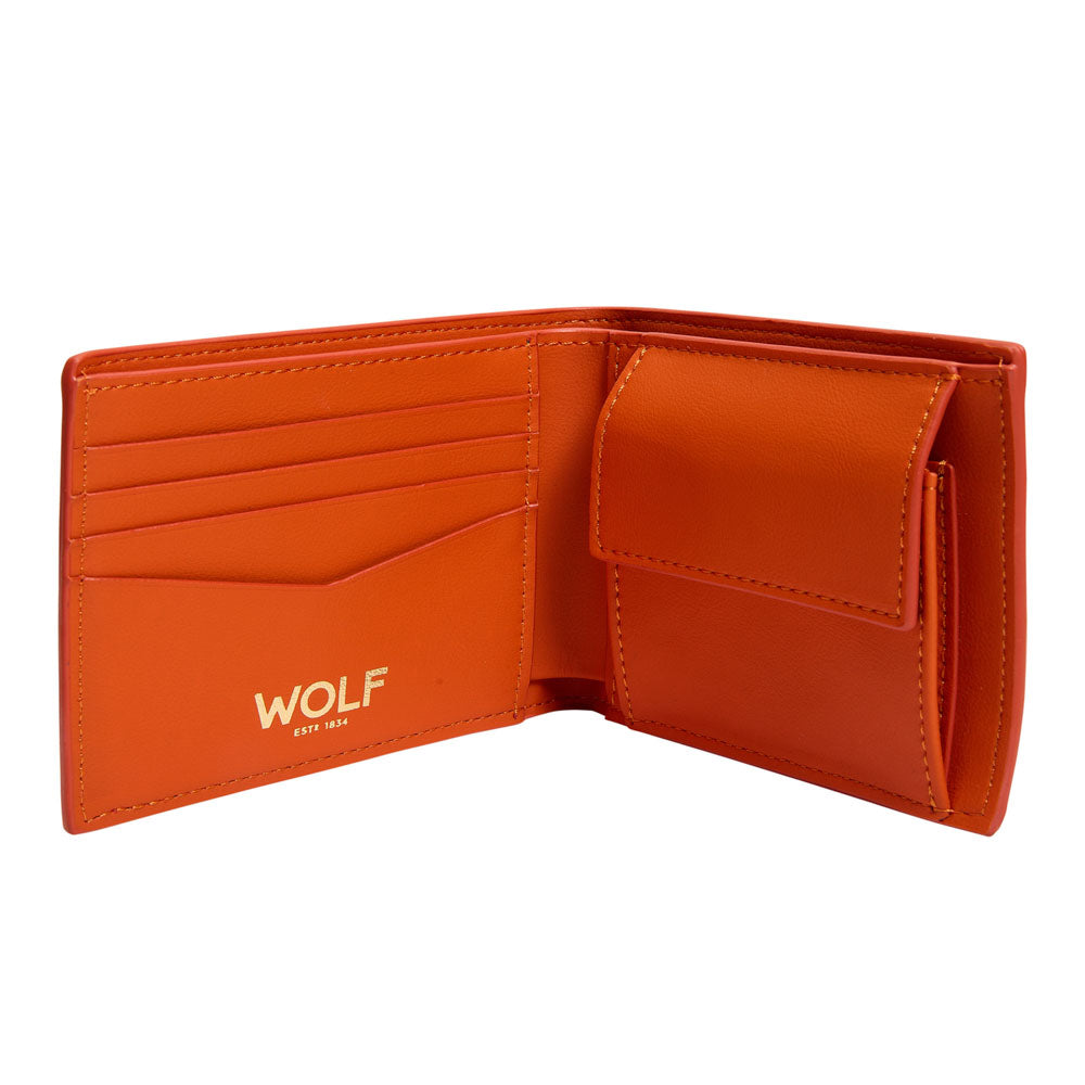 WOLF 1834 Signature Billfold & Coin - Orange - Image 3