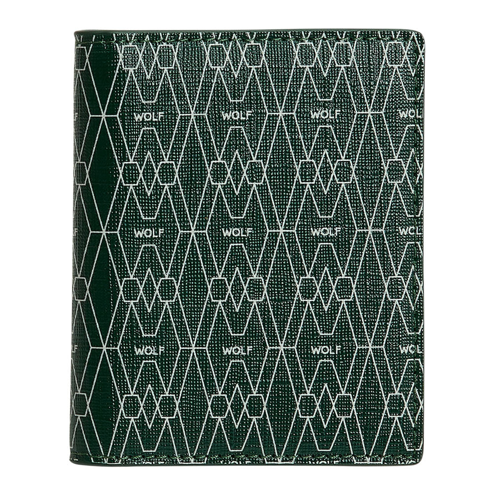 WOLF 1834 Signature ID Card Case – Green | RFID Blocking, 5 Card Slots - Image 1