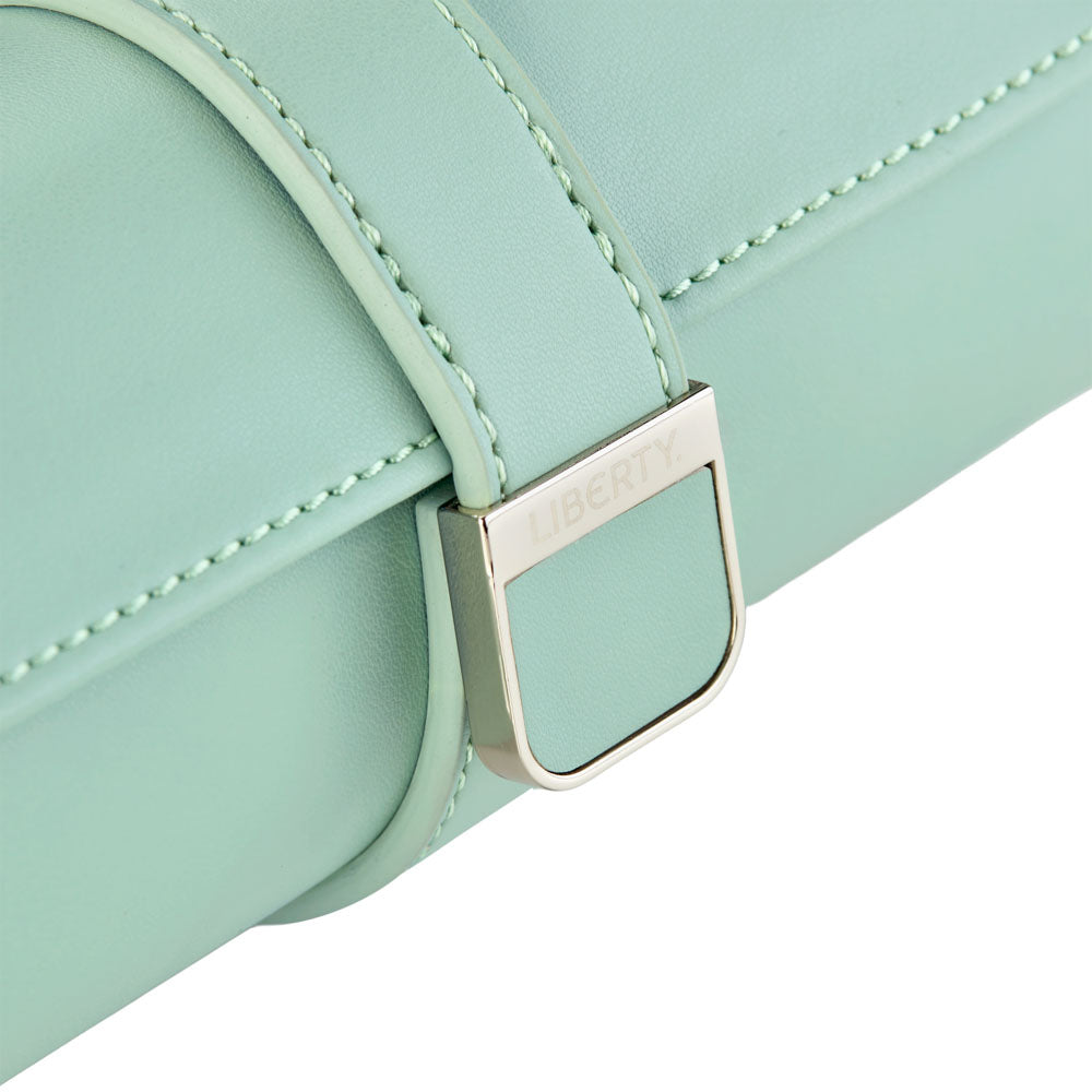 WOLF 1834 X Liberty Triple Watch Roll - Sage Green - Image 7