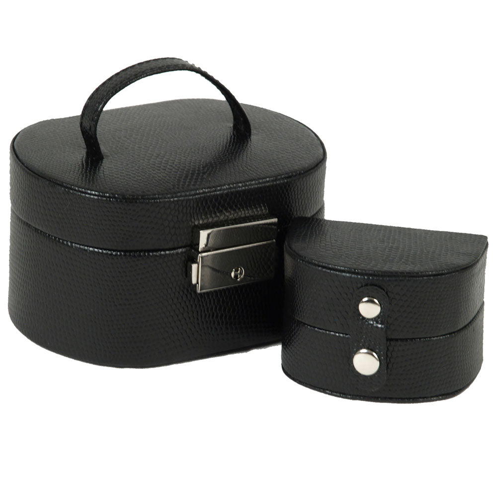 WOLF 1834 Heritage Mini Oval Jewelry Box – Black - Image 3