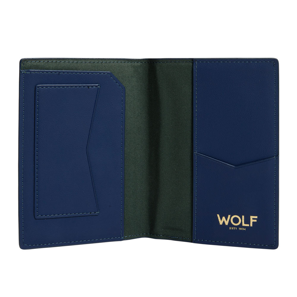 WOLF 1834 Signature Passport Sleeve - Blue - Image 3