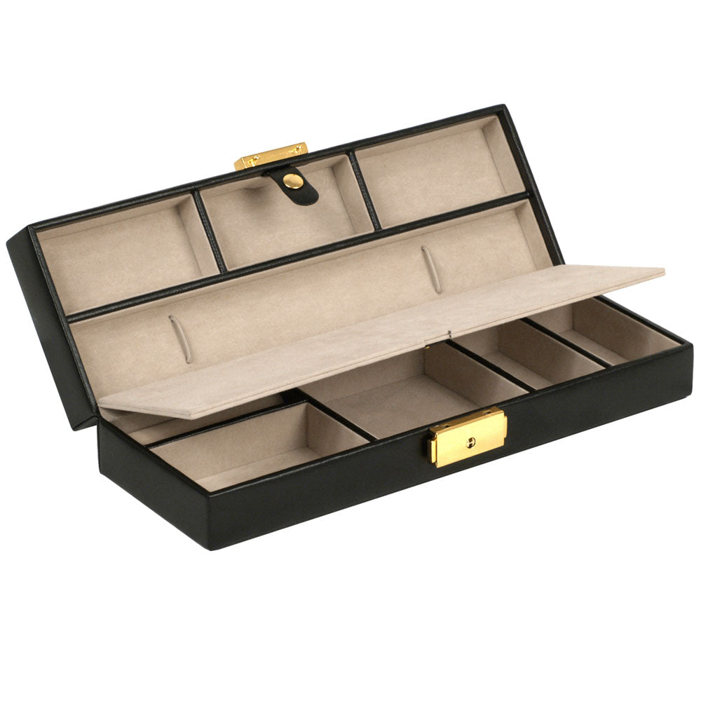 WOLF 1834 Heritage Safe Deposit Jewelry Case – Black - Image 3