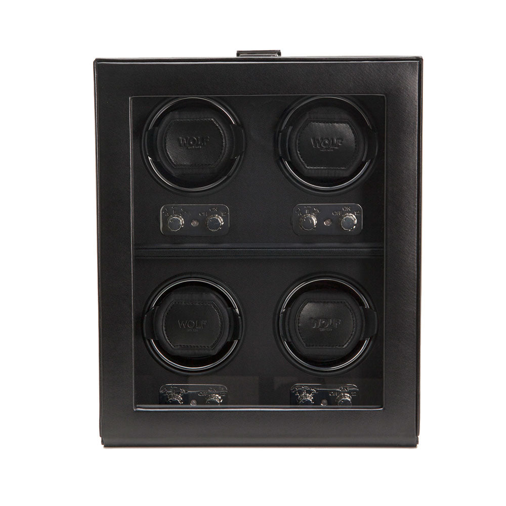 WOLF 1834 Heritage 4-Piece Watch Winder - Black - Image 1