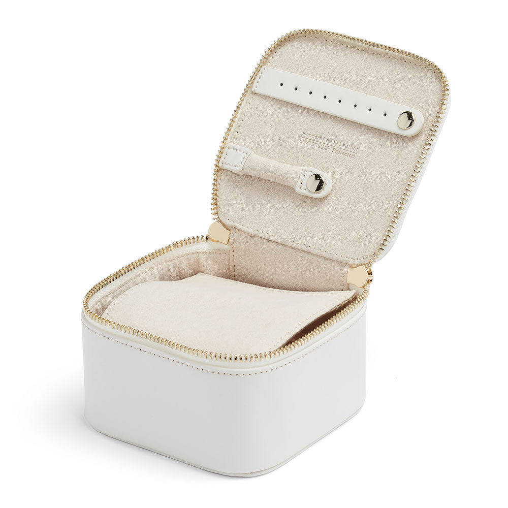 WOLF 1834 Maria Zip Jewelry Cube - White - Image 3