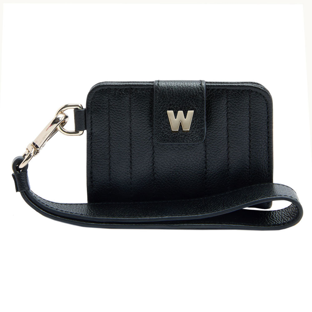 WOLF 1834 Mimi Credit Card Holder with Wristlet – Black - Image 1