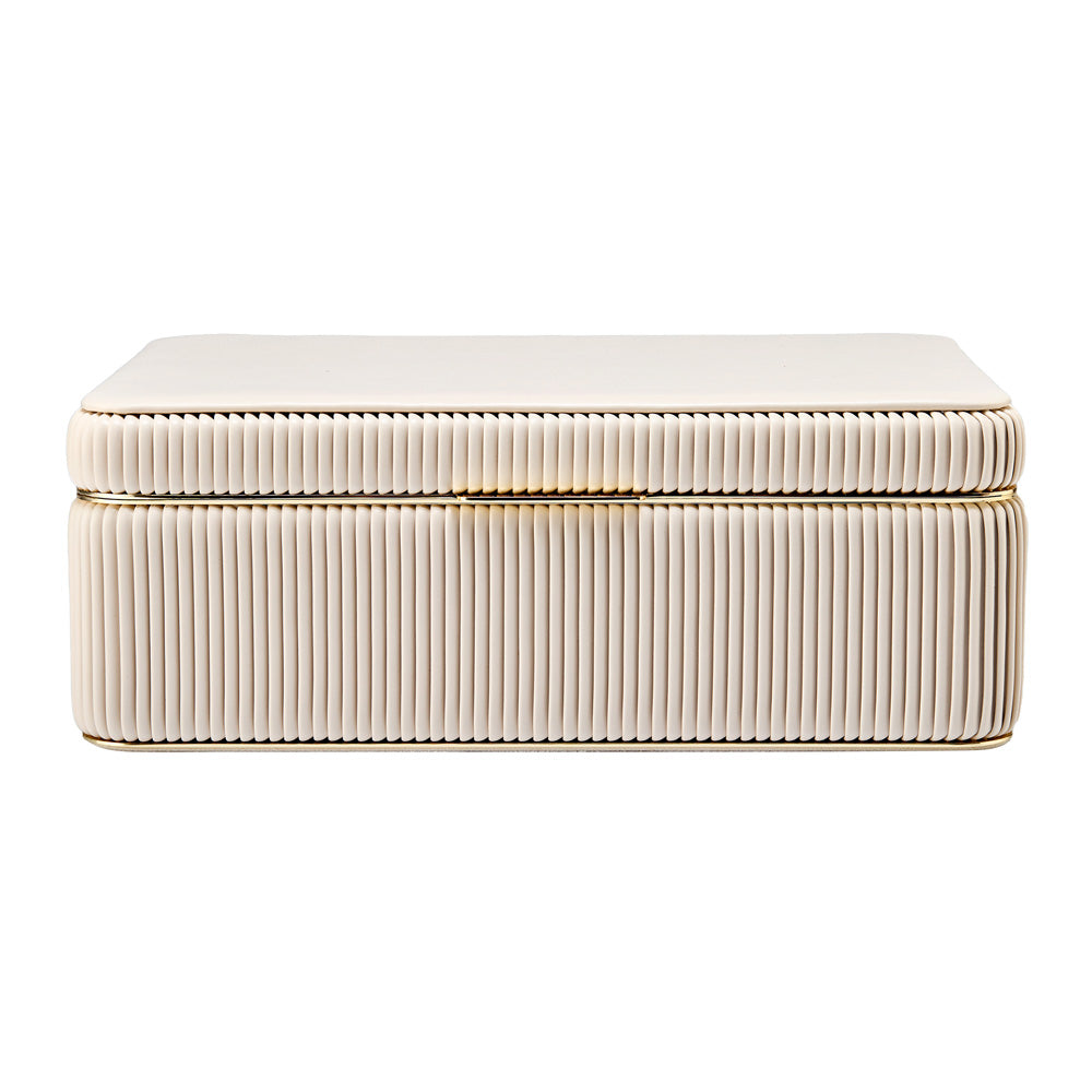 WOLF 1834 Bella Large Jewelry Box - Bone (12.5" x 9.5" x 4.25") - Image 1