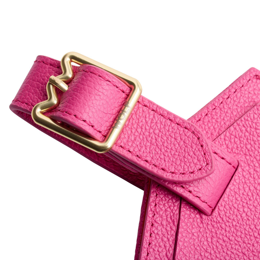 WOLF 1834 Mimi Luggage Tag - Pink | Quilted Designer Travel Tag - Image 5