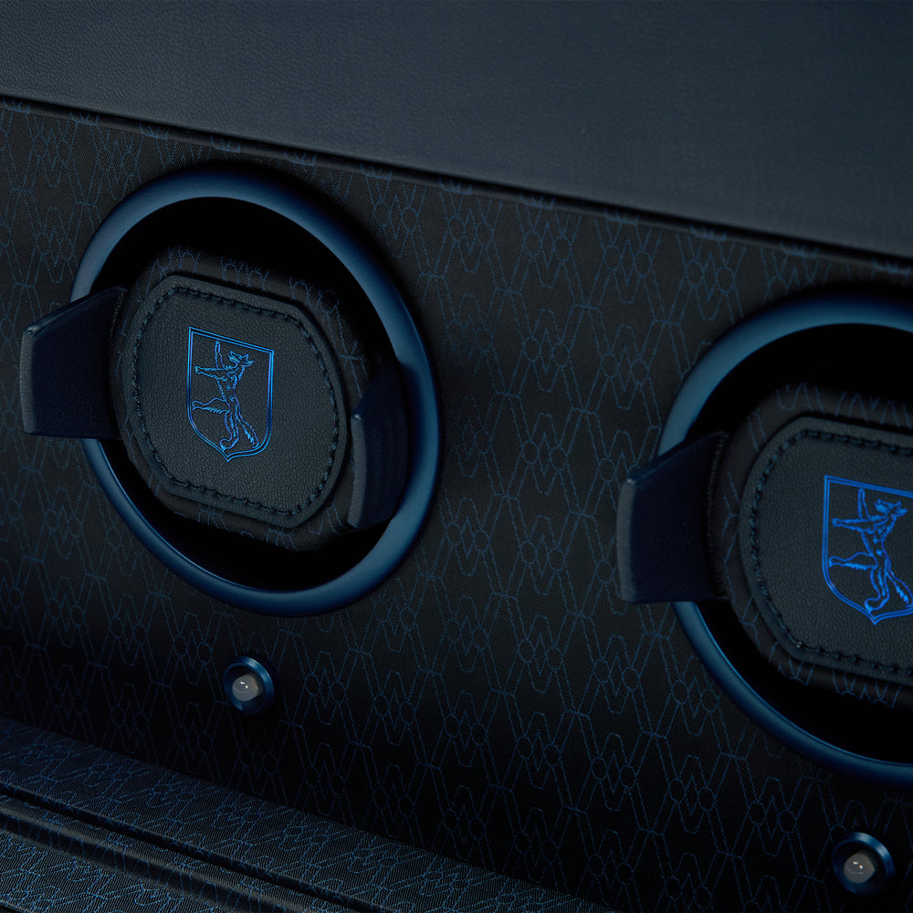 WOLF 1834 Earth Triple Watch Winder – Midnight Blue (3 Watch Capacity + 5 Watch Storage) - Image 7