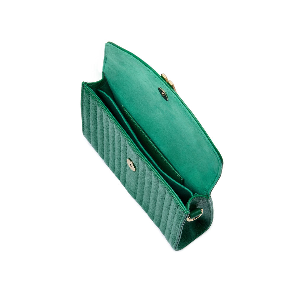 WOLF 1834 Mimi Crossbody Bag with Wristlet – Forest Green - Image 4