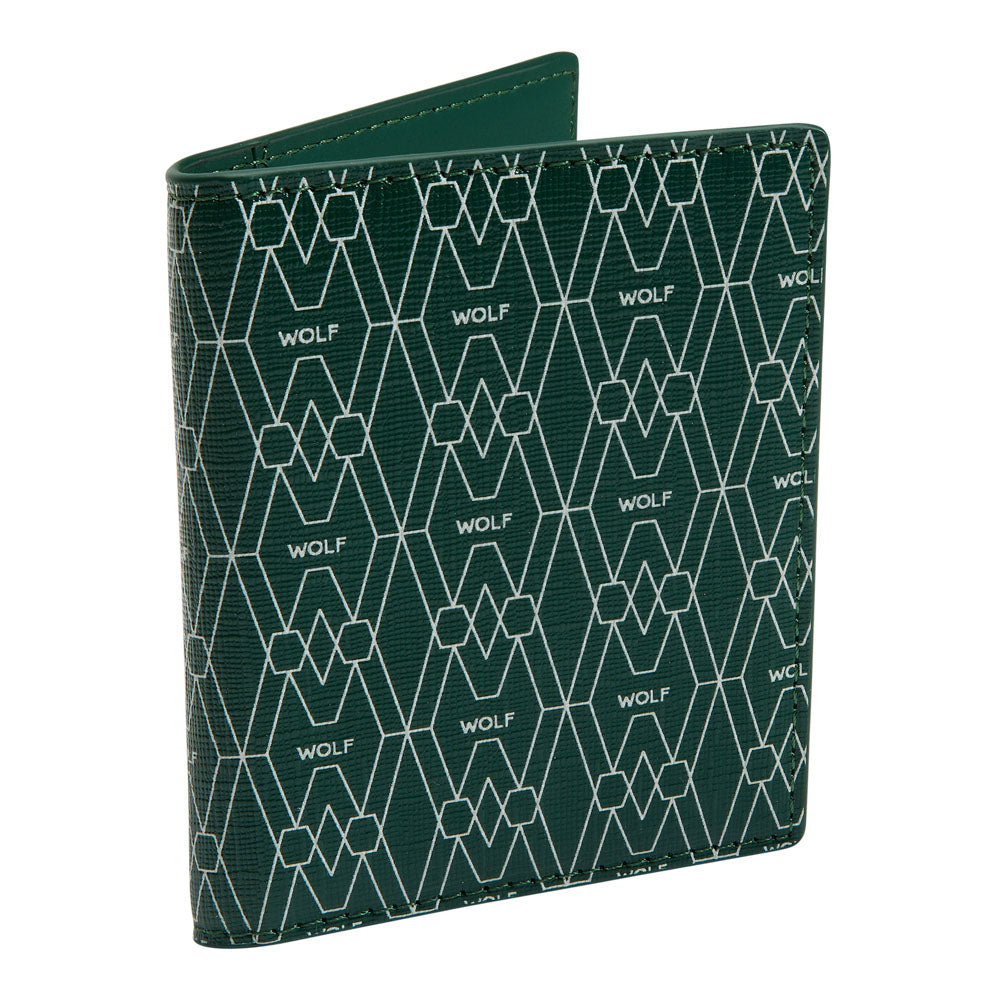 WOLF 1834 Signature ID Card Case – Green | RFID Blocking, 5 Card Slots - Image 2