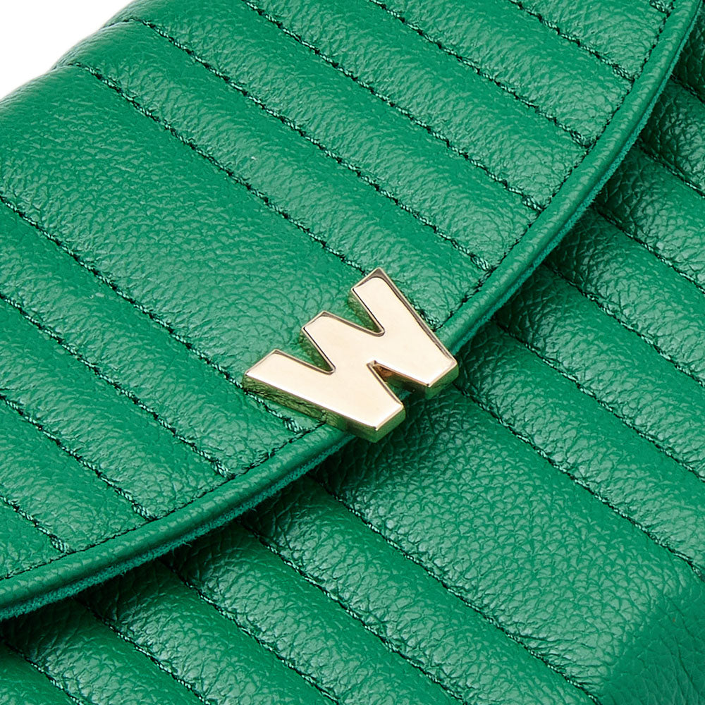 WOLF 1834 Mimi Crossbody Bag with Wristlet – Forest Green - Image 5