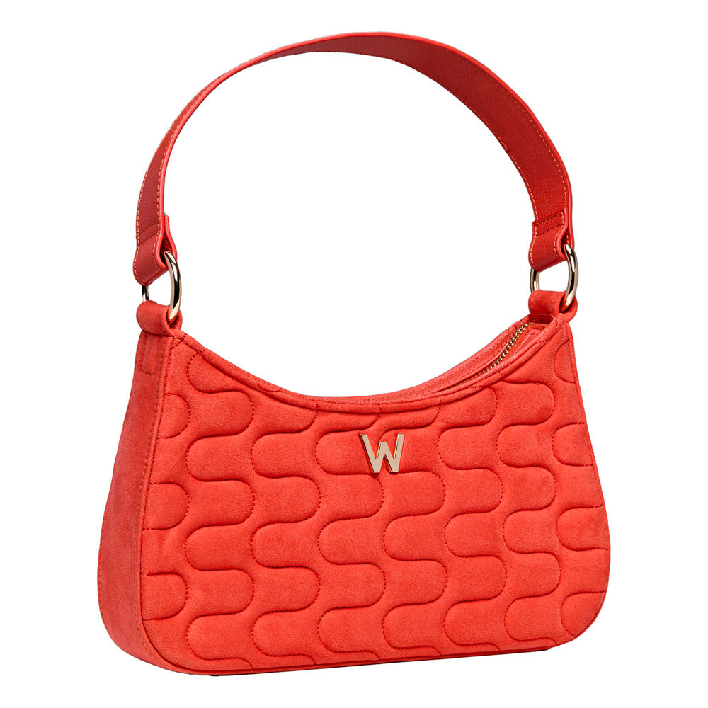 WOLF 1834 Mimi Swirl Shoulder Bag with Coordinated Scarf – Radiant Red - Image 3