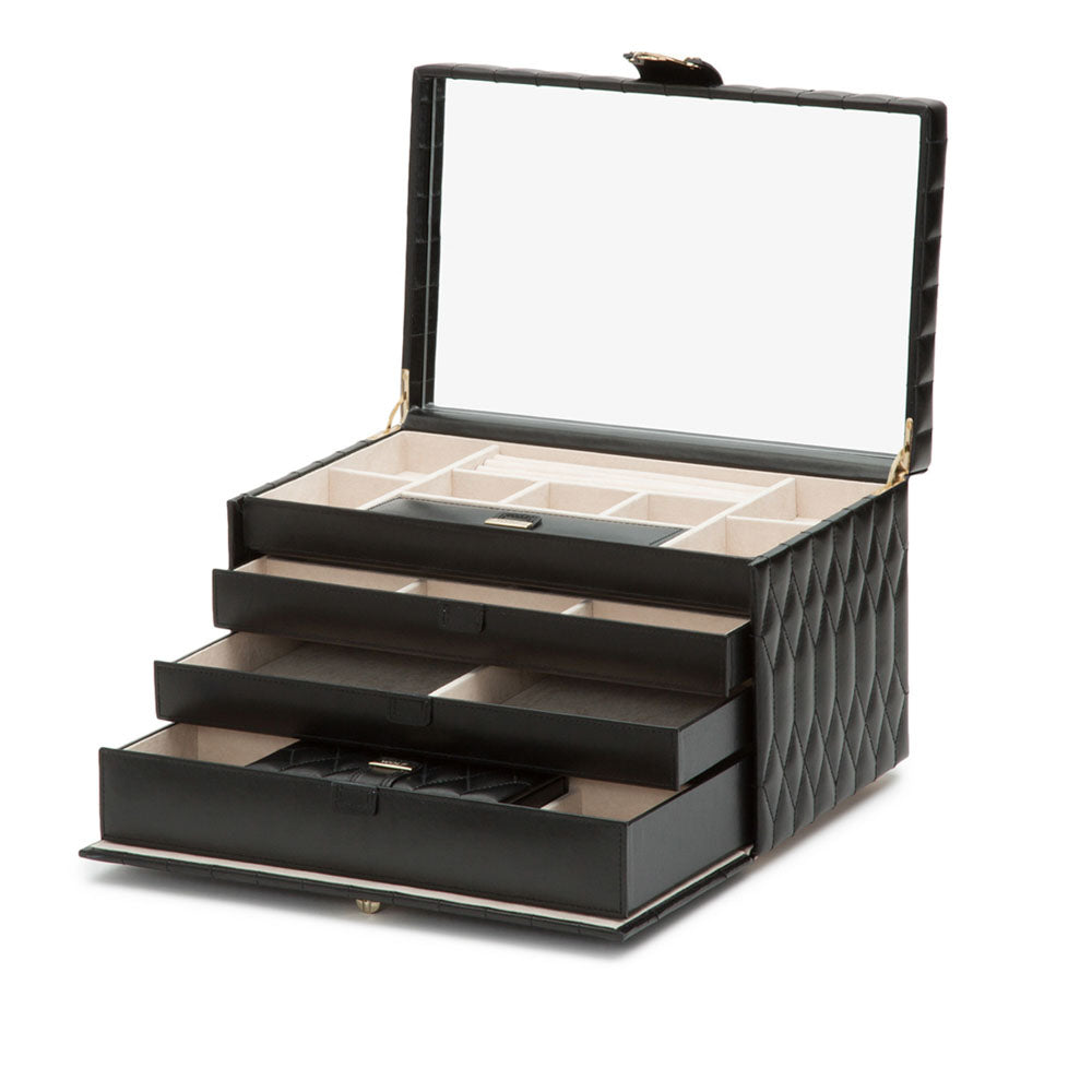 WOLF 1834 Caroline Large Jewelry Case - Black - Image 3