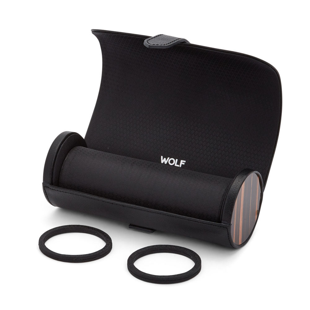 WOLF 1834 Roadster Triple Watch Roll – Black (3 Watches) - Image 4