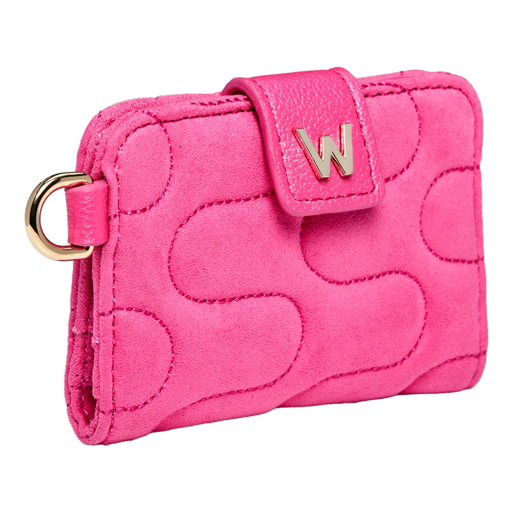 WOLF 1834 Mimi Swirl Card Case – Pink Flash, 4 Card Slots, Detachable Wristlet - Image 3