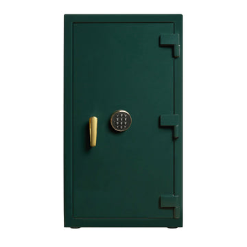 WOLF 1834 Atlas 12-Piece Watch Winder Safe – Green/Gold - Image 1