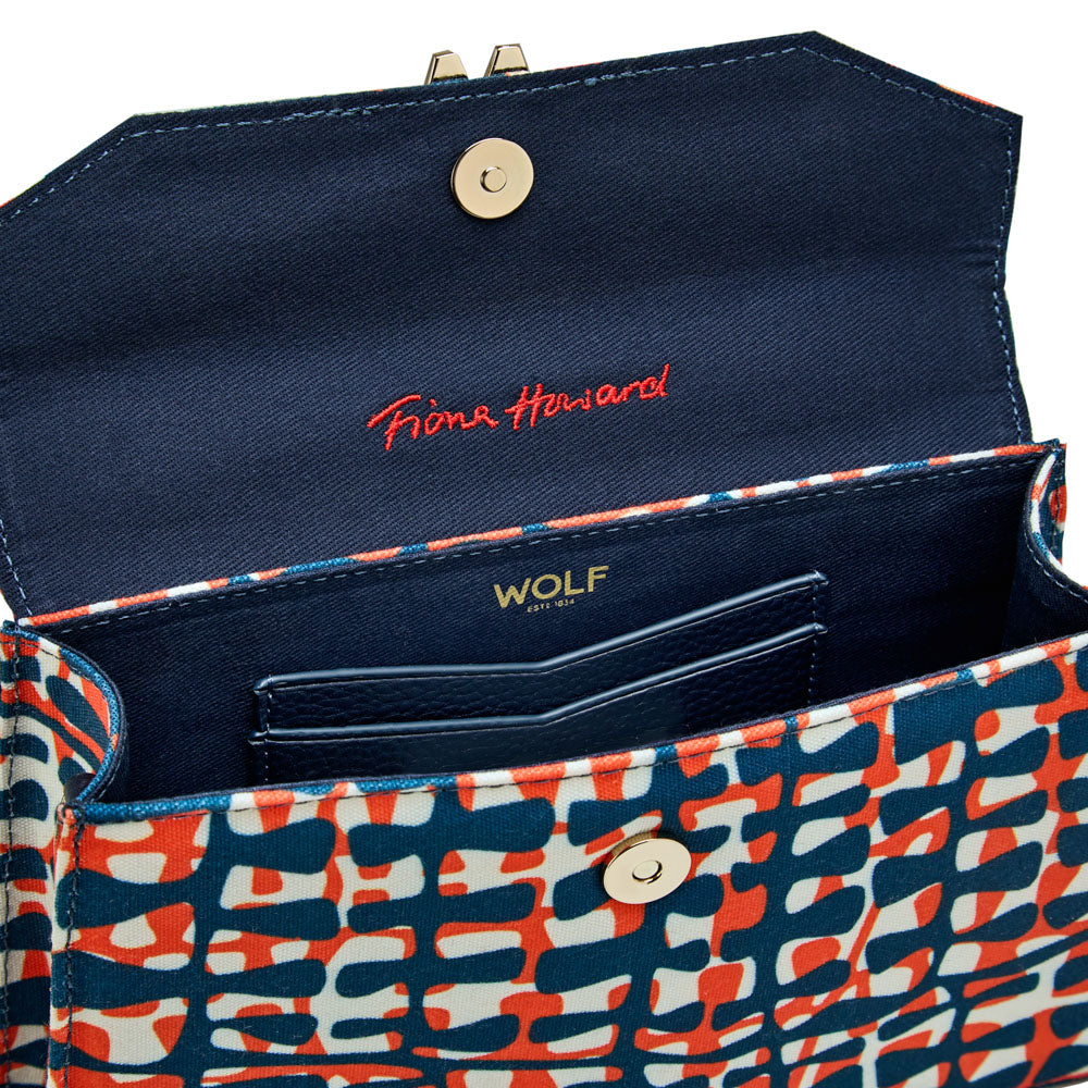 WOLF 1834 Evie Large Bag – Funky Town Navy (Fiona Howard Design) - Image 5