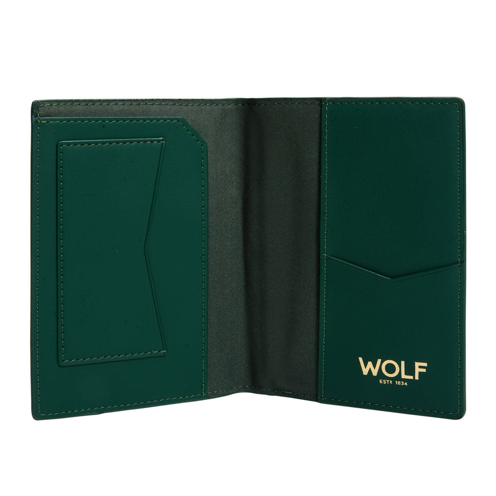 WOLF 1834 Signature Passport Sleeve - Green - Image 3