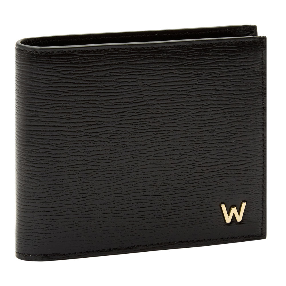 WOLF 1834 W Billfold & Coin Wallet – Black Embossed Leather with RFID Protection - Image 2