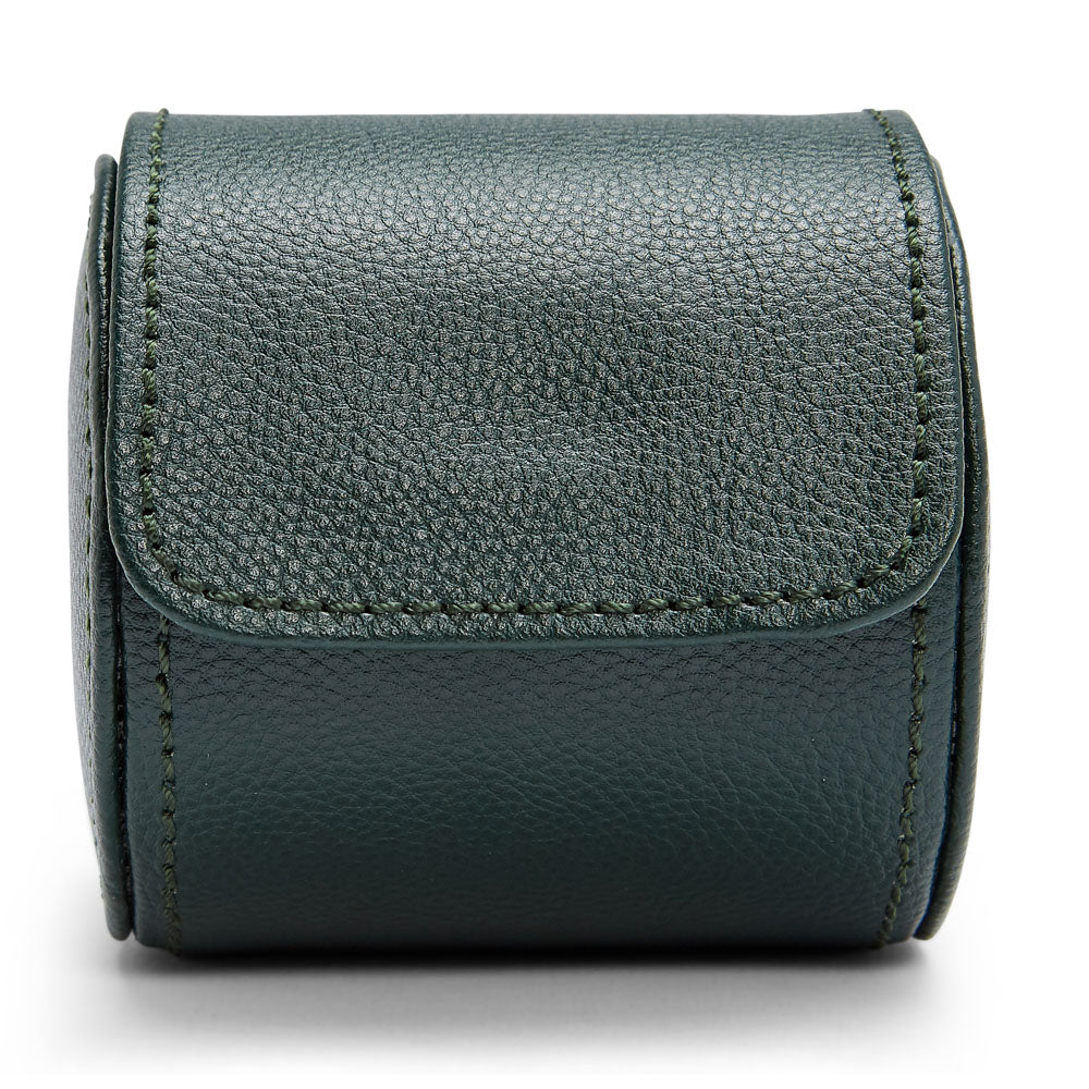 WOLF 1834 British Racing Single Watch Roll – Green (Compact Travel Watch Case) - Image 1