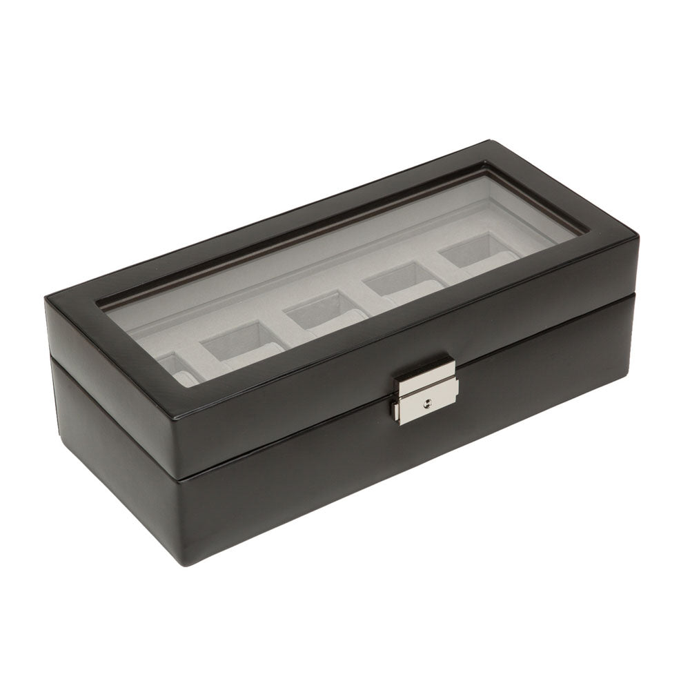 WOLF 1834 Heritage 5 Piece Watch Box - Black - Image 2