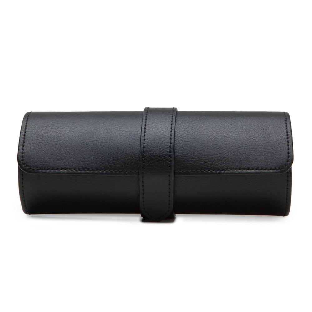 WOLF 1834 Heritage Watch Roll – Blake Black/Purple (3 Watch Capacity) - Image 1