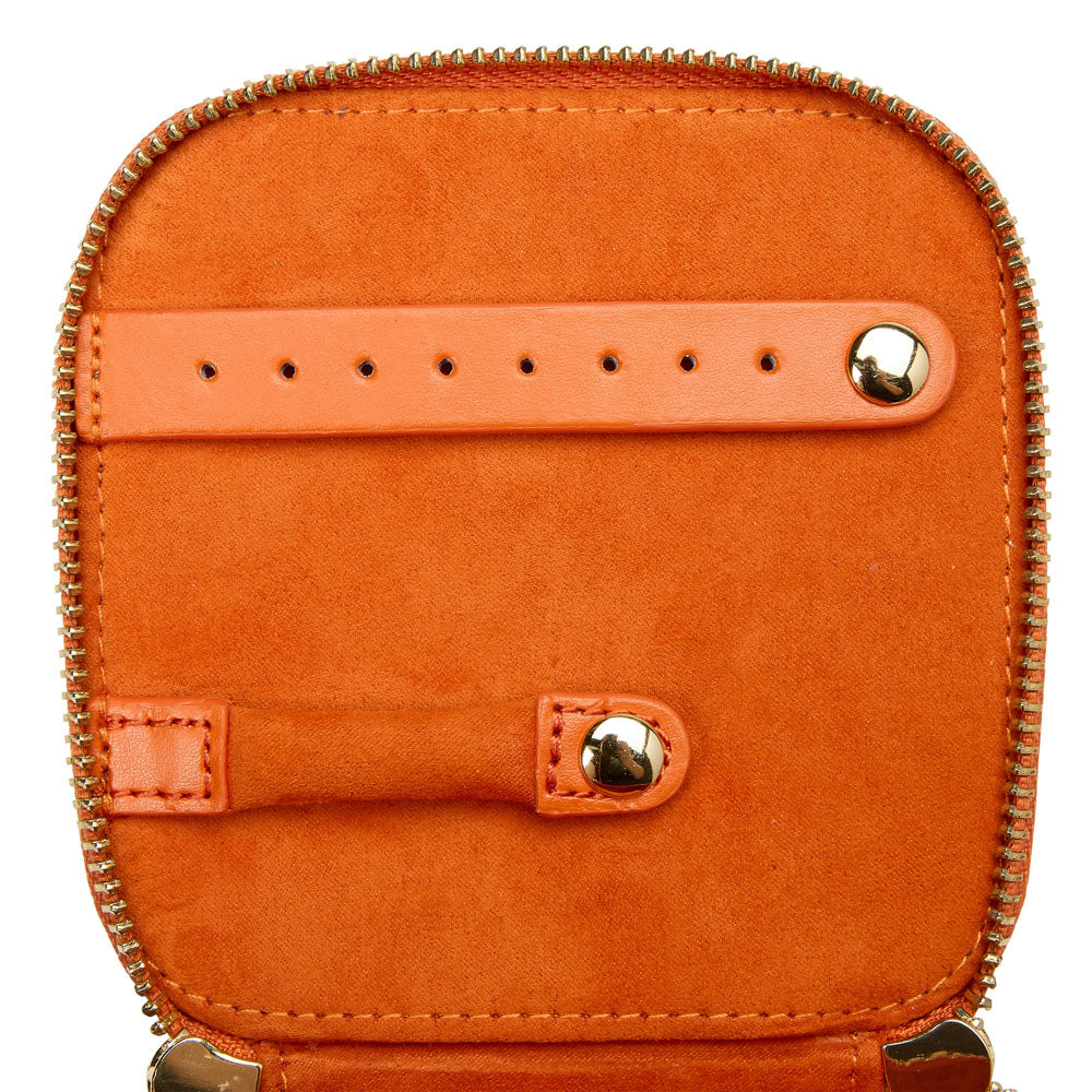WOLF 1834 Maria Zip Jewelry Cube – Tangerine - Image 5