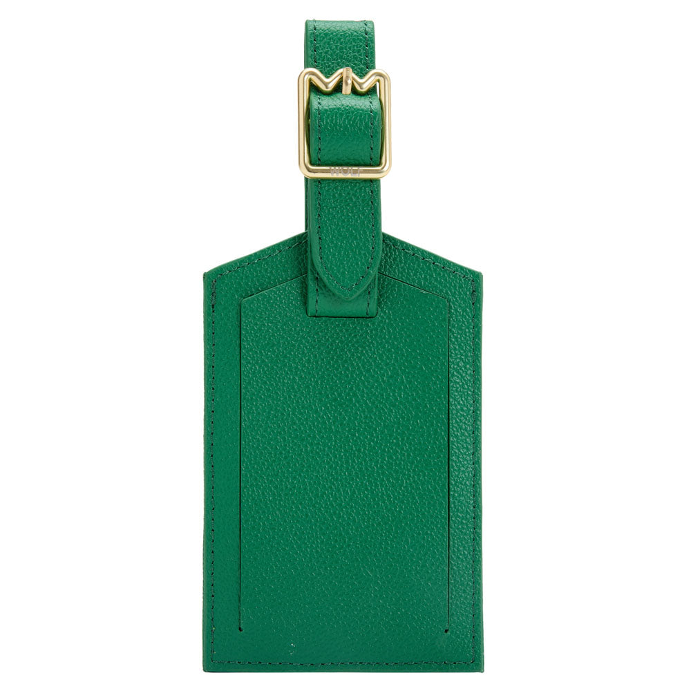 WOLF 1834 Mimi Luggage Tag – Forest Green Quilted Travel Tag - Image 2