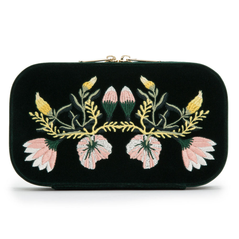 WOLF 1834 Zoe Travel Zip Case – Forest Green - Image 1