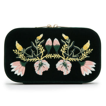 WOLF 1834 Zoe Travel Zip Case – Forest Green - Image 1