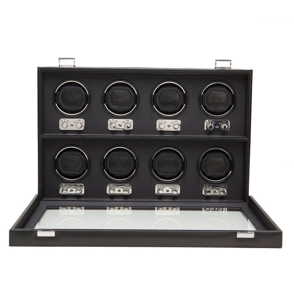 WOLF 1834 Heritage 8-Piece Watch Winder – Black - Image 2