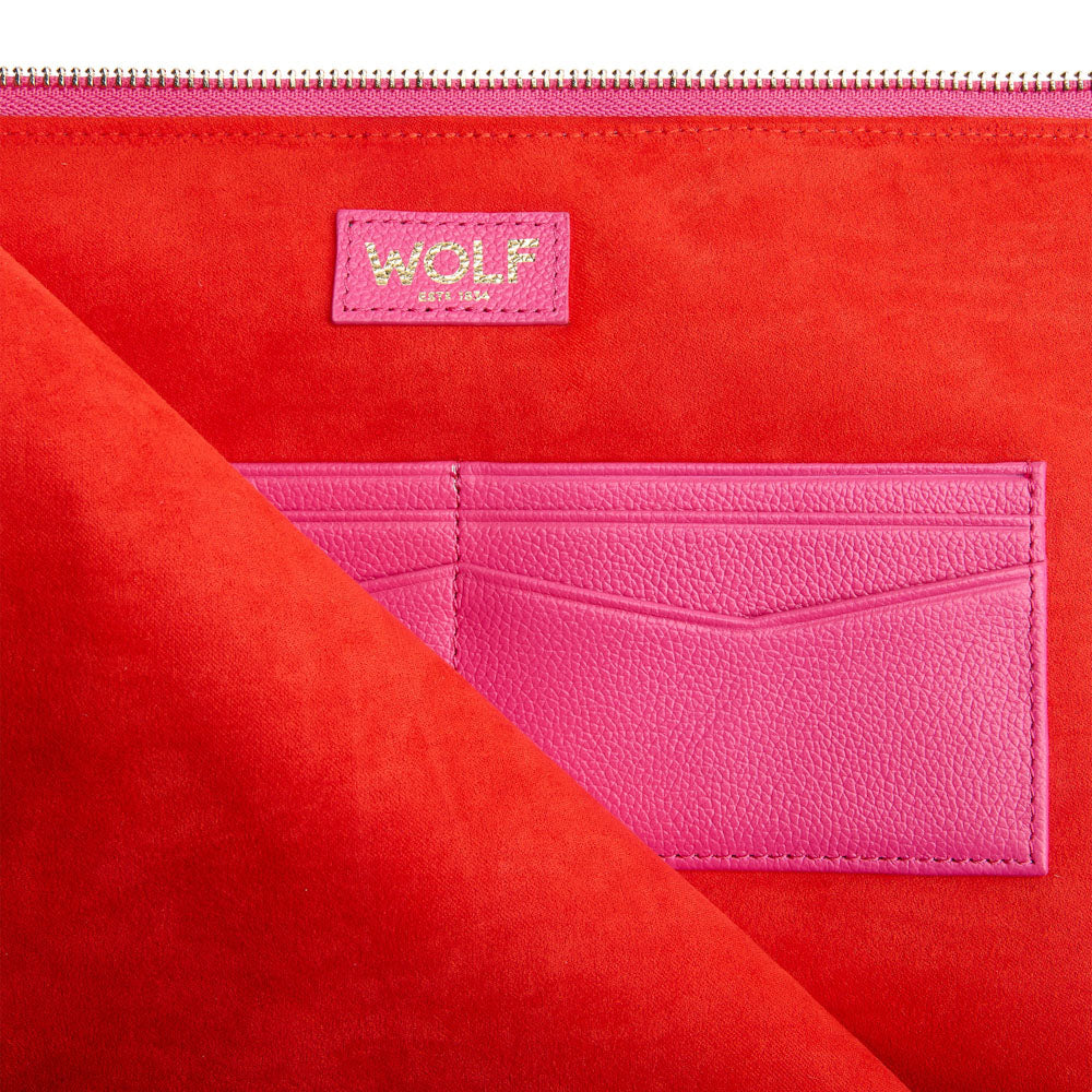 WOLF 1834 Mimi Laptop Sleeve 13" with Handle – Pink - Image 4