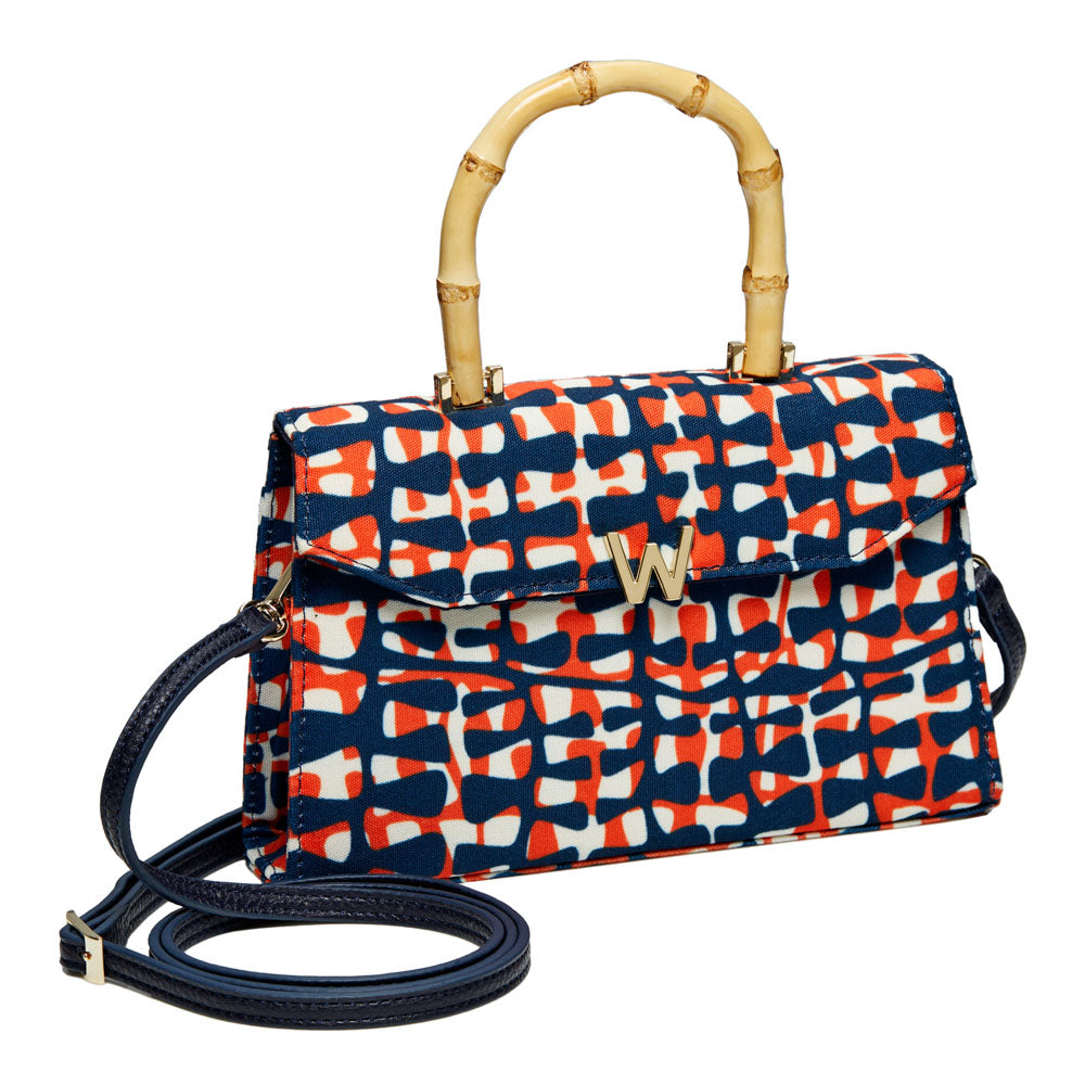 WOLF 1834 Evie Large Bag – Funky Town Navy (Fiona Howard Design) - Image 3
