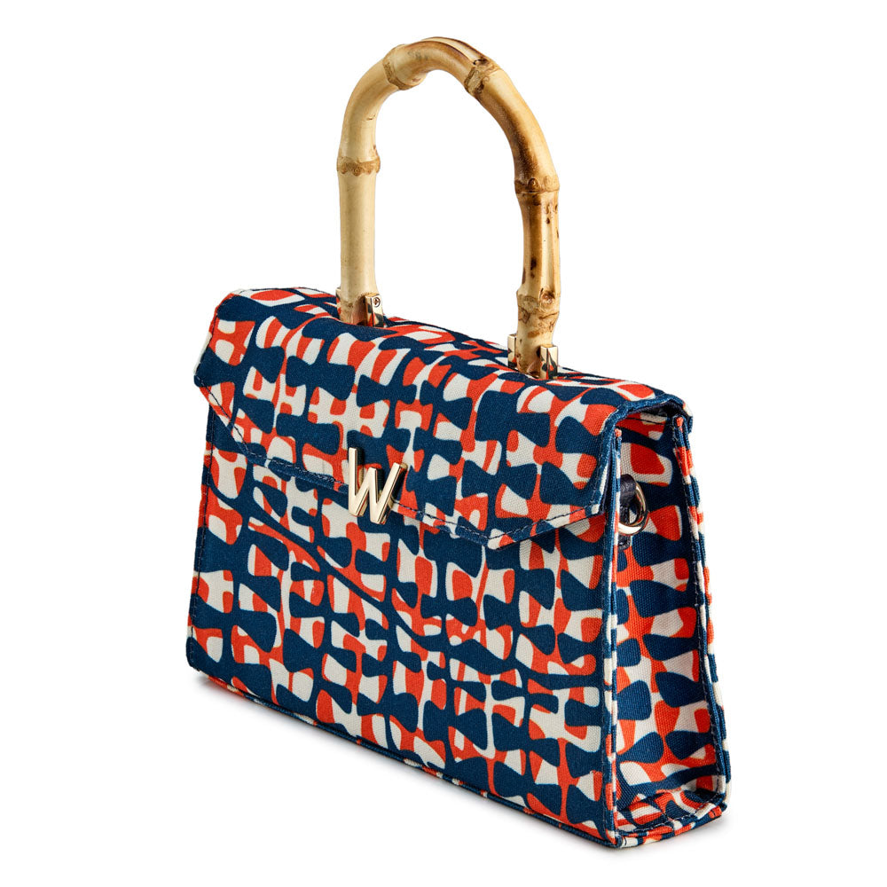 WOLF 1834 Evie Large Bag – Funky Town Navy (Fiona Howard Design) - Image 2