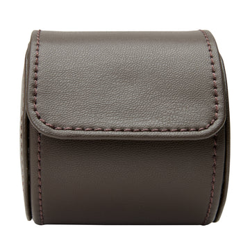 WOLF 1834 Earth Single Watch Roll – Coffee Apple Leather - Image 1