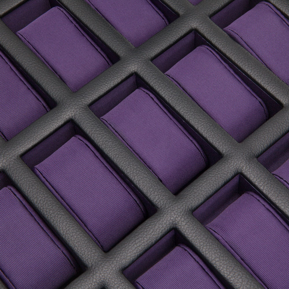 WOLF 1834 Windsor 15-Piece Watch Box – Windsor Black/Purple - Image 3