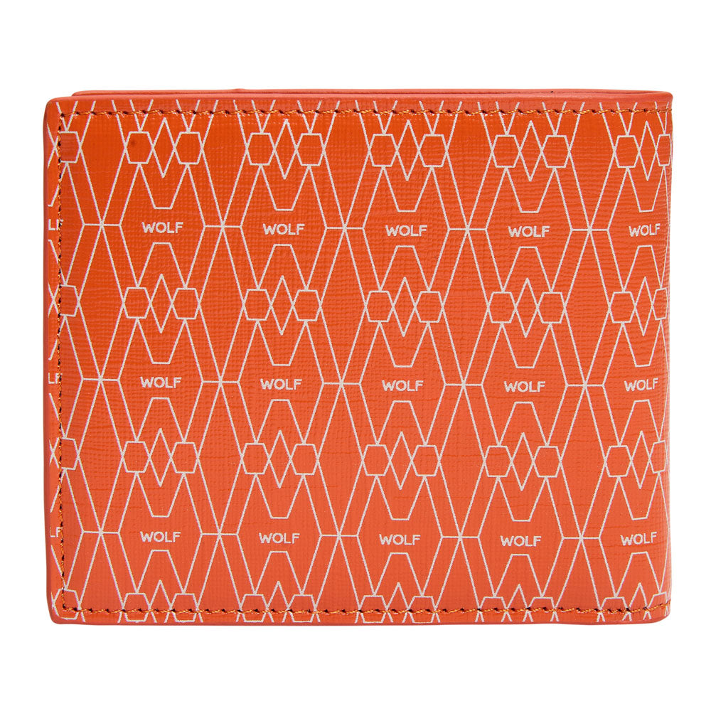 WOLF 1834 Signature Billfold – Orange (8 Card Slots, RFID Blocking) - Image 4