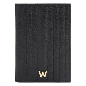 WOLF 1834 Mimi Passport Case - Black (RFID Blocking, Fits US/UK/EU/AU Passports) - Image 1