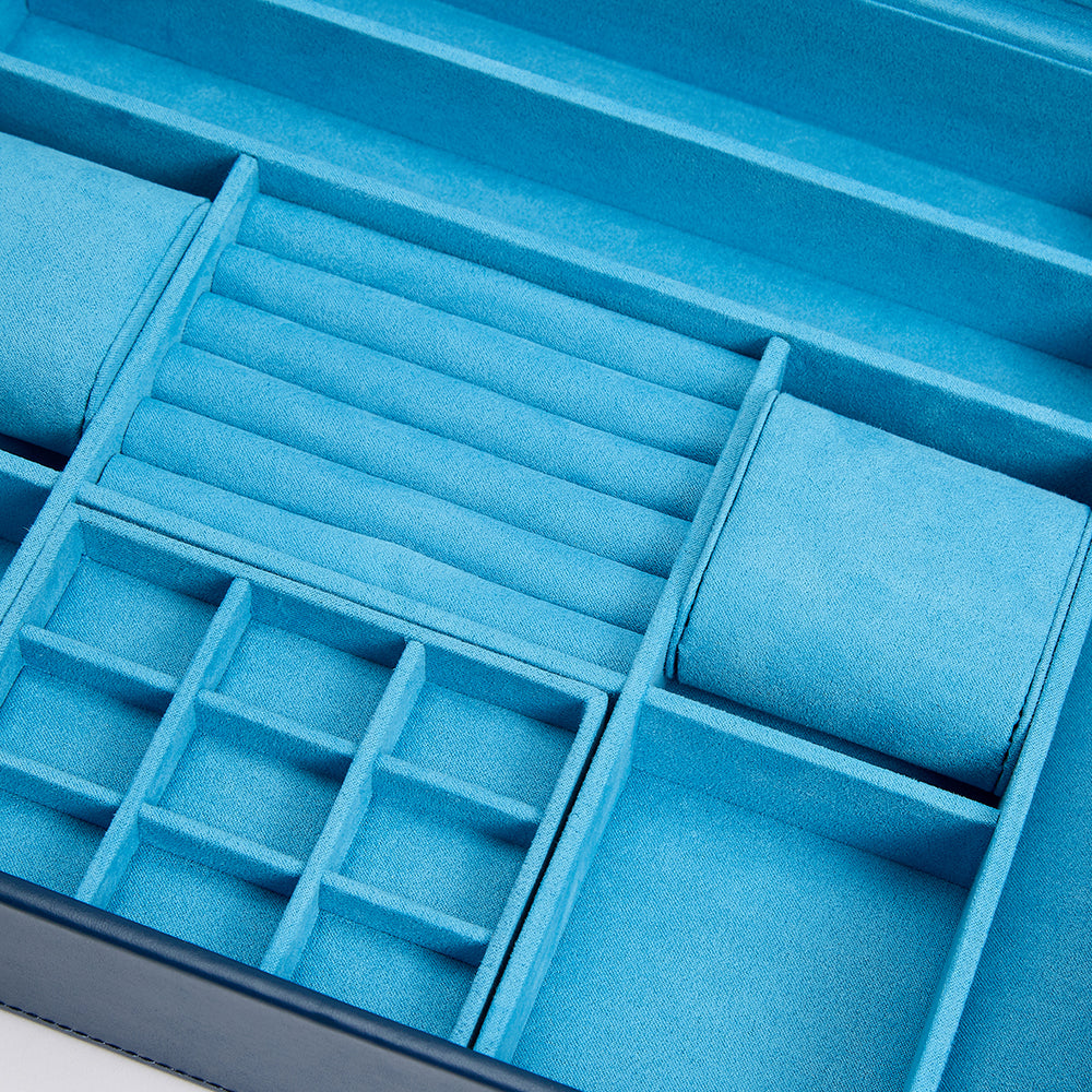 WOLF 1834 Sophia Jewelry Box with Window - Indigo - Image 5